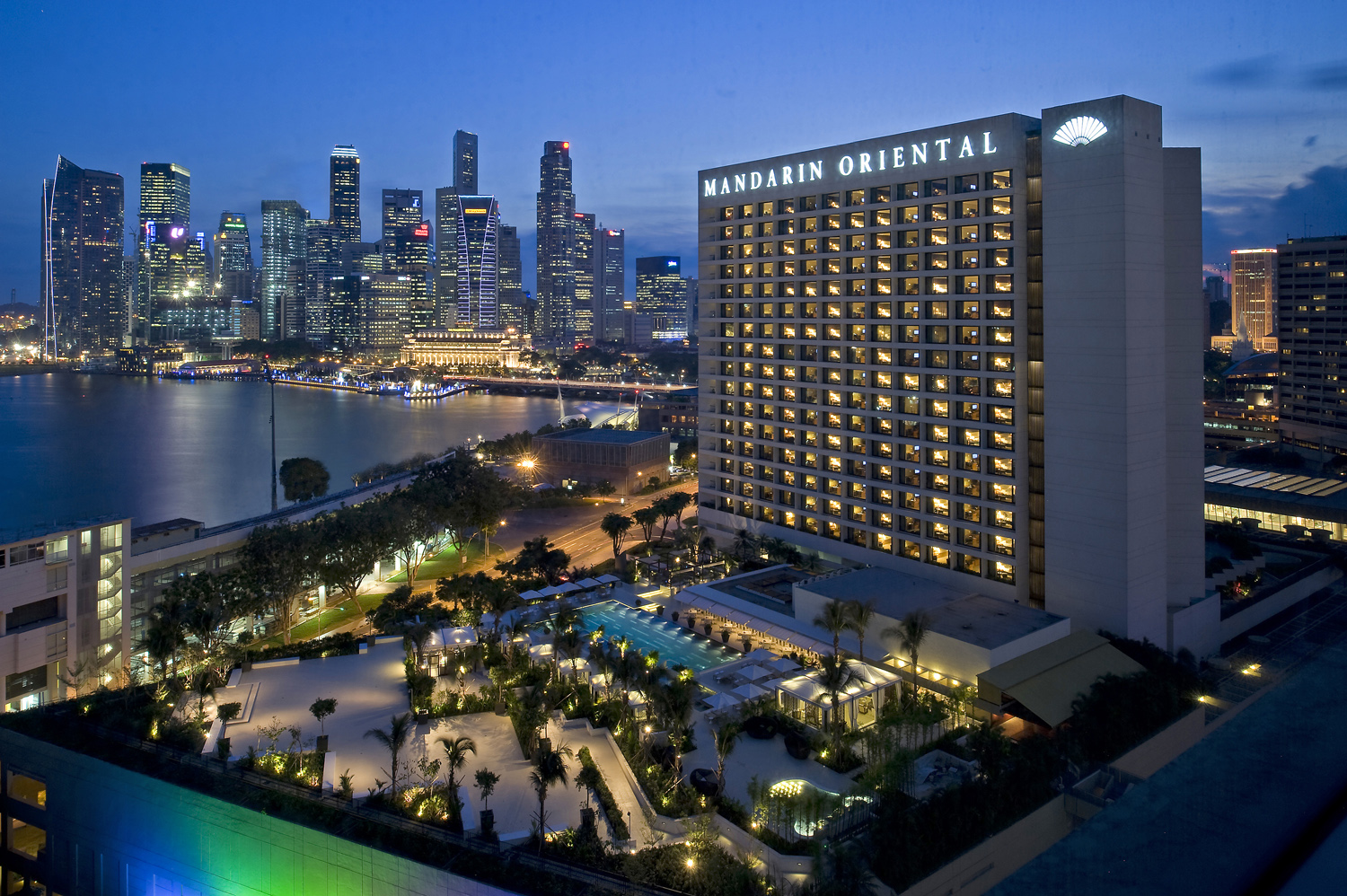 Exterior Mandarin Oriental Singapore by Michelle Chaplow